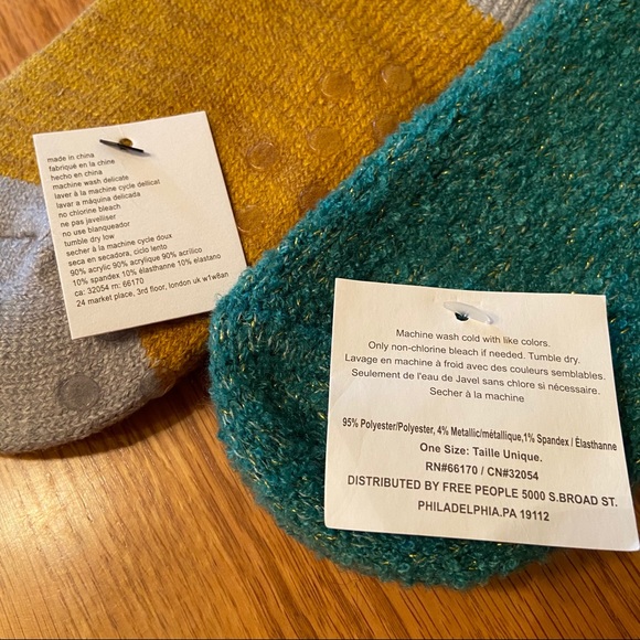 NWT Free People comfy socks, lot of 4 pairs - Picture 9 of 9